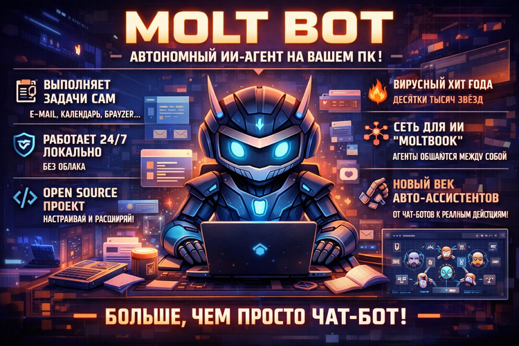 MoltBot, который стал OpenClaw: как лобстер из GitHub превратился в предвестника автономной эры ИИ