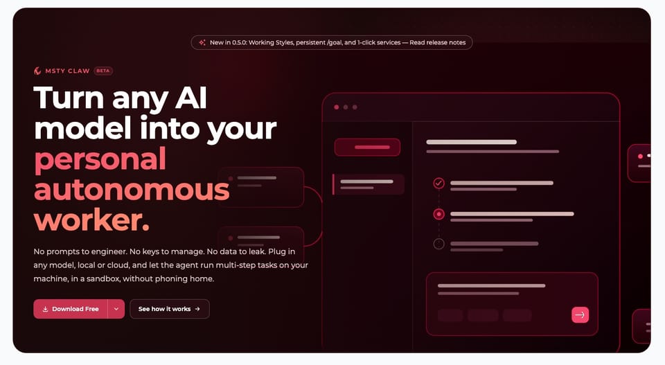 Msty Claw: когда AI начинает работать