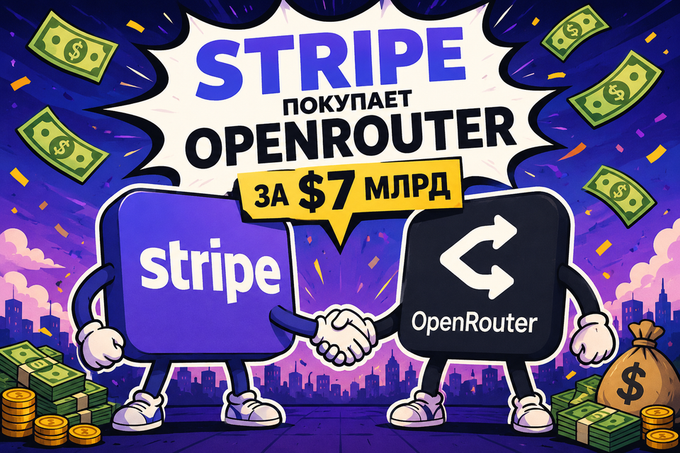 Stripe покупает OpenRouter за больше чем  млрд: платёжный гигант и AI-маршрутизатор объединяются